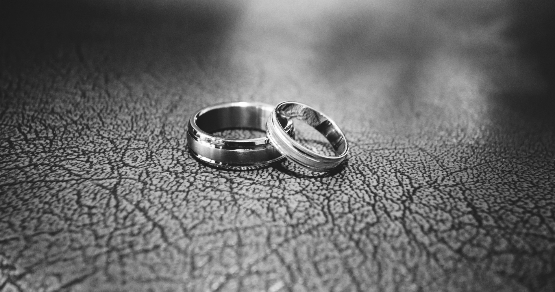 Wedding rings close-up